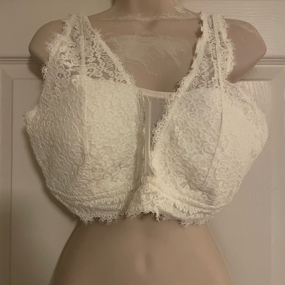 NWT Aerie‎ Ivory Lace Bralette XL